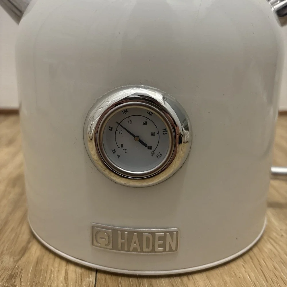 Haden Dorset 1.7L Electric Tea Kettle Stainless Steel with Auto Shut-Off Putty
